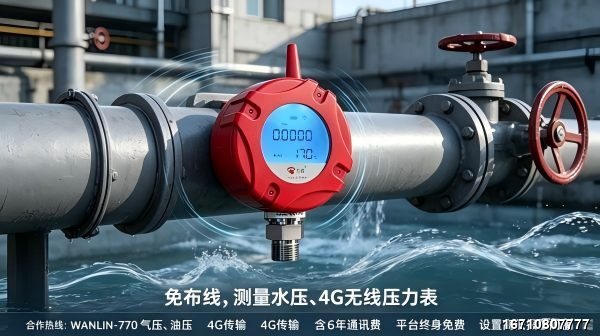 Fire Pump Outlet Wireless Pressure Monitor by Wanlin Fire Control Fire Pump Outlet Wireless Pressure Monitor product image