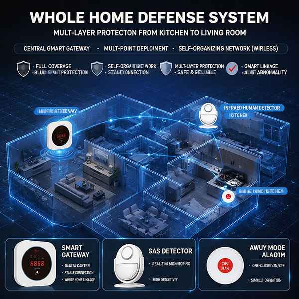 Kitchen Overheat Protection Alarm by Wanlin Fire Control Kitchen Overheat Protection Alarm product image