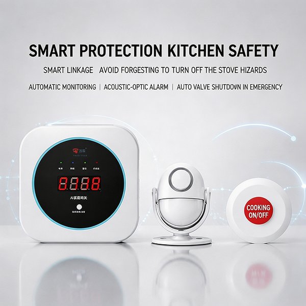 5G Smart Kitchen Monitoring System Product Image — Wanlin Fire Protection Kitchen Alarm Trade-In