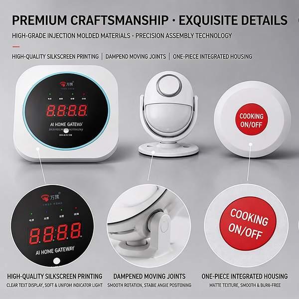 Alarme à gaz intelligent avec éteinte automatique pour les personnes âgées Image du produit - Protection contre les incendies de Wanlin cantine de la communauté