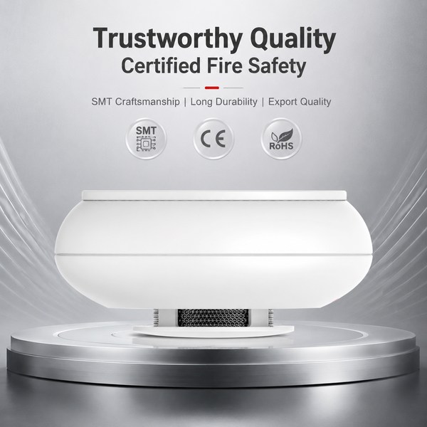 Wanlin CE Certified Smoke Detector Real Product Photo CE Certified Smoke Detector Manufacturer, CE EN14604 UL RoHS FCC, Global Shipping to Thailand