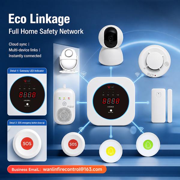 Wanlin Security System Supplier China Real Product Photo Security System Supplier China China Manufacturer, AI Security Fire Alarm Bundle, OEM/ODM Global Shipping to Saudi Arabia