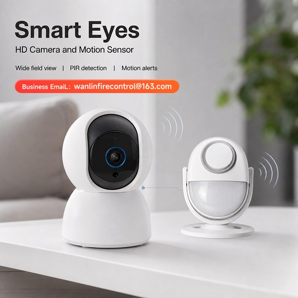 WiFi + RF 433MHz Mesh + 4G LTE Backup Wireless Home Security & Fire Alarm Bundle Product Image — Wanlin Fire Protection OEM security system