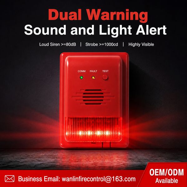 NB-IoT Alarme sonore et lumineux fabricant de la Chine, Alarme de bande sonore sans fil 4G, OEM/ODM Global Sh-Centre de produits-Wanlin Équipement Incendie-Détecteurs de fumée et de monoxyde de carbone