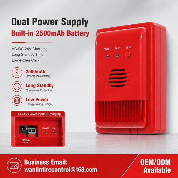 Wireless Warning Light China Manufacturer, 4G Wireless Sounder Strobe Alarm, OEM/ODM Global Shipping-Centre de produits-Wanlin Équipement Incendie-Détecteurs de fumée et de monoxyde de carbone