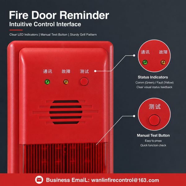 fire door closing indicator