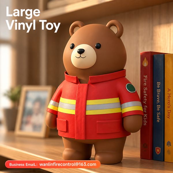 Wanlin Fire Department Mascot Brand Real Product Photo Fire Department Mascot Brand China Manufacturer, Fire Safety Mascot Plush Toy, OEM/ODM Global Shipping to Kuwait