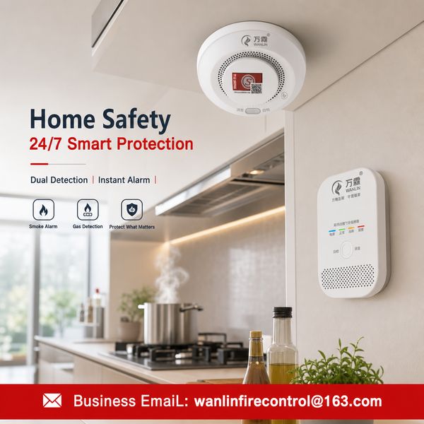 Hardwired Smoke Detector by Wanlin Fire Control Hardwired Smoke Detector product image