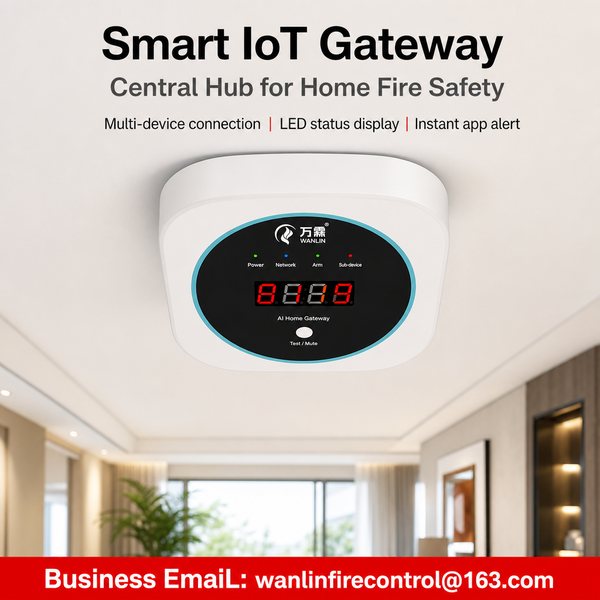 4G Smoke Detector by Wanlin Fire Control 4G Smoke Detector product image