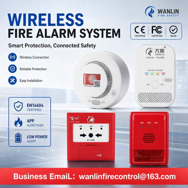 Smart Perfluorohexanone Fire Suppression System Product Image — Wanlin Fire Protection smoke alarm with IFTTT