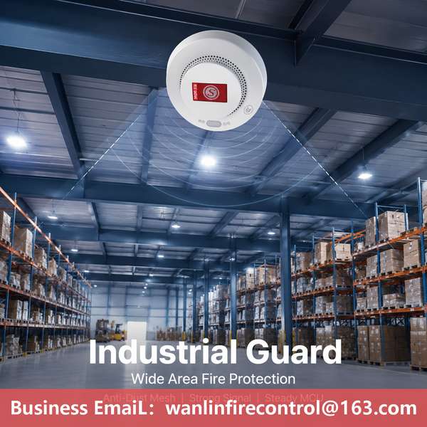 LoRaWAN Standalone Smoke Detector Product Image — Wanlin Fire Protection mosque smoke detector