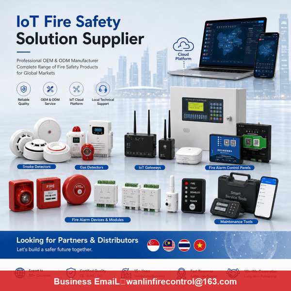 Détecteur de gaz de propane 4G avec alerte SMS: Solutions professionnelles de sécurité incendie intelligentes de Wanlin Fire Cont-Centre de produits-Wanlin Équipement Incendie-Détecteurs de fumée et de monoxyde de carbone