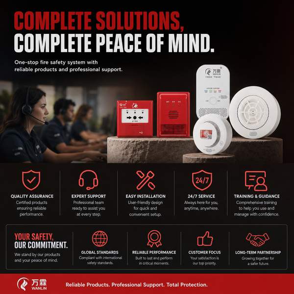 Subvention à l'exportation de détecteurs d'incendie Chine: Solutions de sécurité incendie intelligentes de Wanlin Fire Control