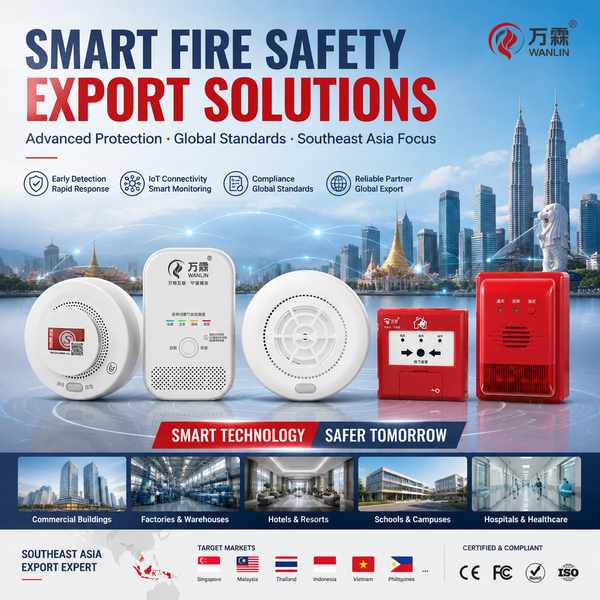 Vente chaude longue durée de vie de la batterie Fabrique d' alarme au gaz Chine ⁇ Oman OEM détecteur de fumée Export-Centre de produits-Wanlin Équipement Incendie-Détecteurs de fumée et de monoxyde de carbone