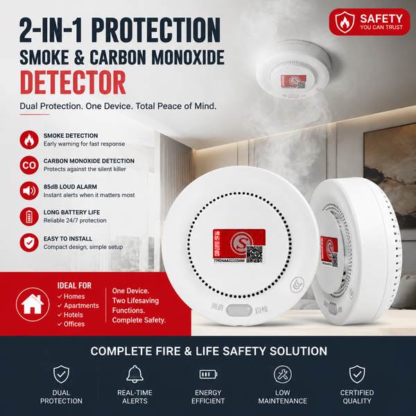 Alarme de fumée et de CO pour l'Afrique du Sud: qualité premium par Wanlin Fire Equipment China Factory-Centre de produits-Wanlin Équipement Incendie-Détecteurs de fumée et de monoxyde de carbone