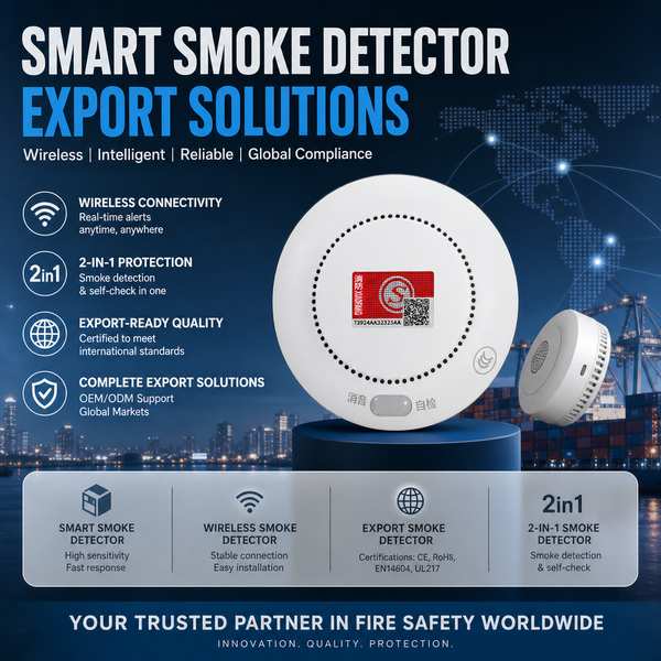 Meilleur fabricant de détecteur de fumée intelligent ✓ États-Unis Export - CE/FCC/RoHS Wanlin