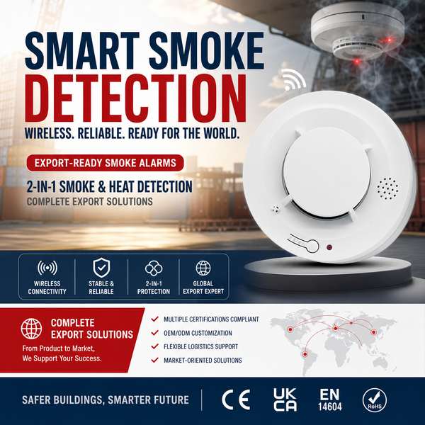 Best Wireless Interconnected Smoke Alarm Manufacturer | Vietnam Export - CE/FCC/RoHS Wanlin