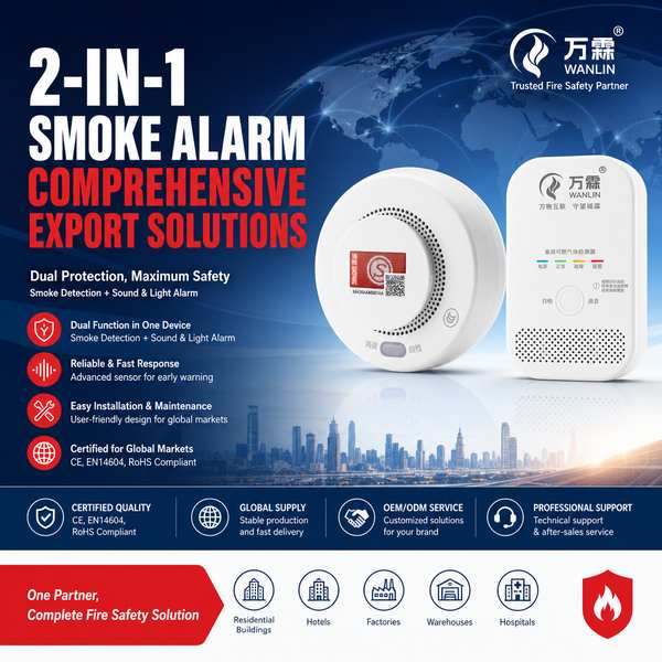 Sécurité du double incendie numérique pour la Bulgarie: qualité premium par Wanlin Fire Equipment China Factory-Centre de produits-Wanlin Équipement Incendie-Détecteurs de fumée et de monoxyde de carbone