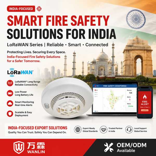 LoRaWAN Strobe Light Fire Alarm - Wanlin LoRaWAN Fire Alarm Device Best LoRaWAN Strobe Light Fire Alarm Manufacturer | Vadodara India Export - EN54 Certified Wanlin