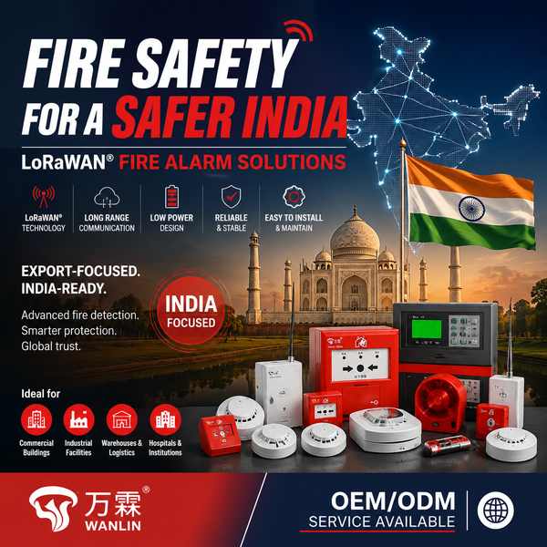 Best LoRaWAN Multi-Sensor Detector Manufacturer | Mumbai India Export - EN54 Certified Wanlin