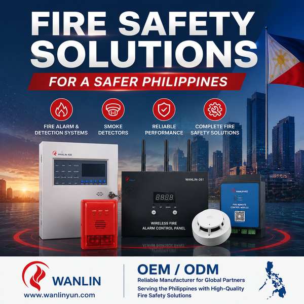 Les Philippines, le marché des alarmes d'incendie augmente de 12,61% pour Catarman: qualité premium par Wanlin China Factory-Centre de produits-Wanlin Équipement Incendie-Fabricant chinois de détection incendie sans fil