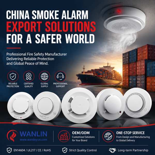 Sécurité incendie en chaîne de détail pour la Suisse: fabricant OEM de l'alarme de fumée fiable en Chine-Centre de produits-Wanlin Équipement Incendie-Fabricant chinois de détection incendie sans fil