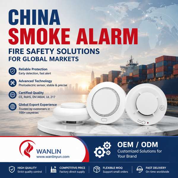 Détecteur de fumée Royaume-Uni Marché pour la Corée du Sud: fabricant OEM de détecteurs de fumée fiable en Chine-Centre de produits-Wanlin Équipement Incendie-Détecteurs de fumée et de monoxyde de carbone