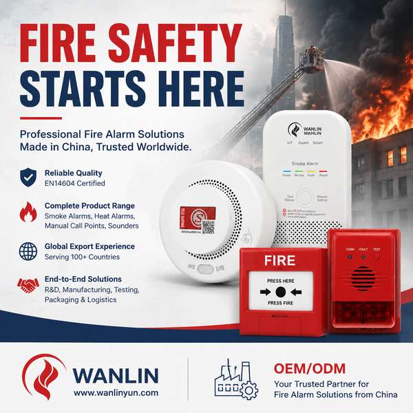 Long Range IoT Smoke Alarm Factory - Wanlin Fire Smoke Alarm OEM Manufacturer in China Best Long Range IoT Smoke Alarm Factory Manufacturer | Sydney, Australia - EN 14604 UL 217 Wanlin Fire