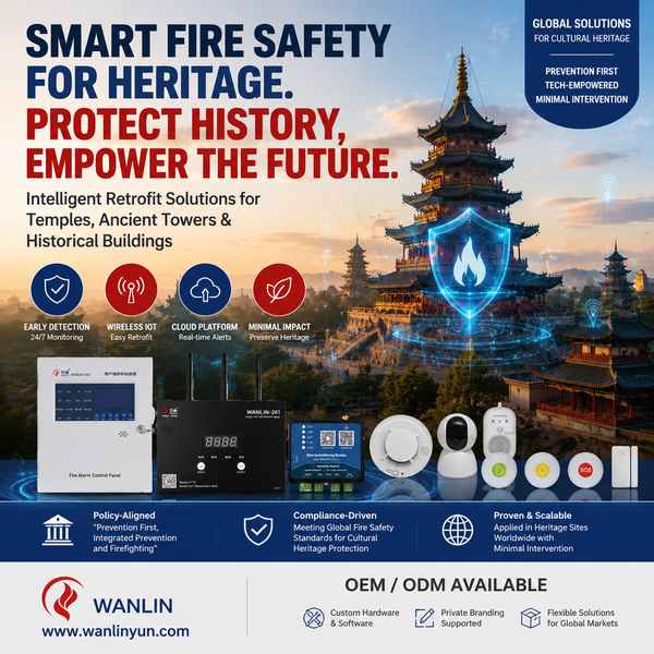 Wanlin Fire China Factory Multi-story pagoda smoke detector multi-story pagoda smoke detector by Wanlin Fire