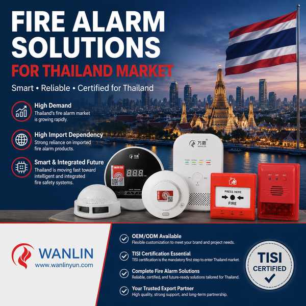 Détecteur de fumée d'entrepôt de marchandises pour le Sri Lanka Acheteurs: Smarte sécurité incendie exportée par Wanlin Fire China F-Centre de produits-Wanlin Équipement Incendie-Détecteurs de fumée et de monoxyde de carbone