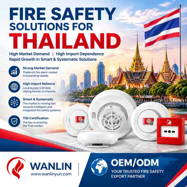 Détecteur de fumée pour les sans-abri en Italie Acheteurs: Export de sécurité incendie intelligente par Wanlin Fire China Fact