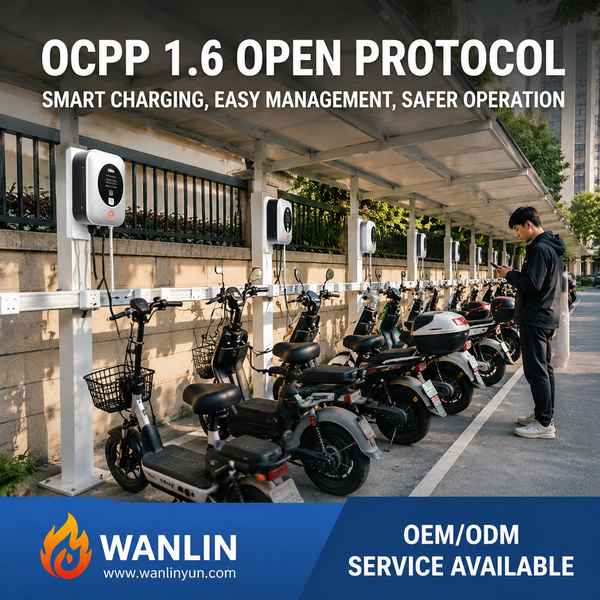 Best Twin-Socket Charging Station for E-Bikes Manufacturer | Riyadh, Saudi Arabia - CE RoHS Wanlin