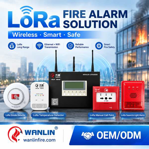 L'alarme d'incendie de cuisine commerciale LoRa (prix commercial): L'alerte d'incident de cuisine LoRaWAN Exportée par l'usine chinoise Wanlin-Centre de produits-Wanlin Équipement Incendie-Fabricant chinois de détection incendie sans fil