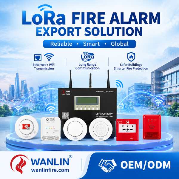 LoRa fire sensor (Wholesale): LoRaWAN Fire Alarm Export by Wanlin China Factory