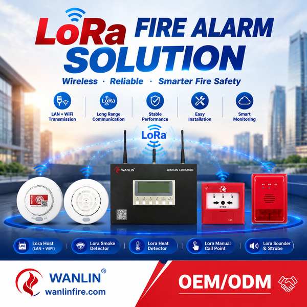 EV Charging Station LoRa Fire Alarm - Wanlin Fire LoRaWAN Fire Alarm OEM Manufacturer in China Best EV Charging Station LoRa Fire Alarm Manufacturer | London, United Kingdom - CE EN54 WanlinFire