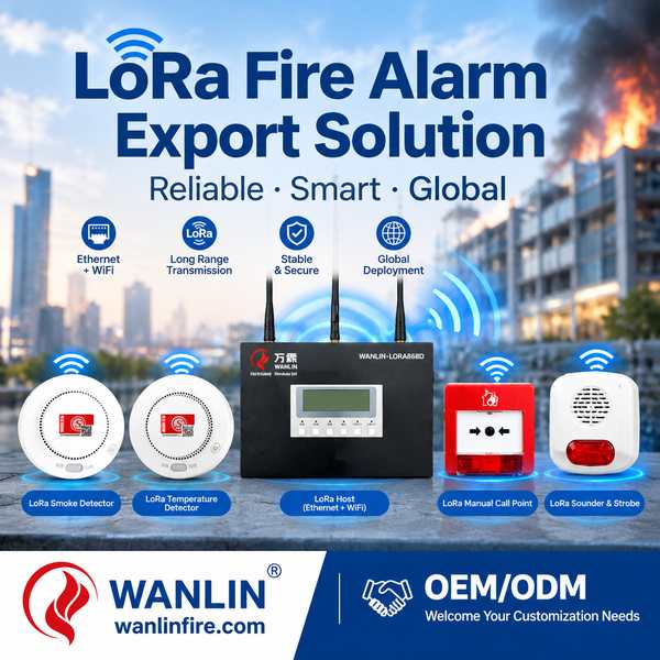 Wanlin Fire LSS-500 LoRa Fire Alarm Equipment - AS923 MHz, Factory Direct LSS-500 LoRaWAN sounder strobe EN54-3 and EN54-23 for Philadelphia Fire Safety