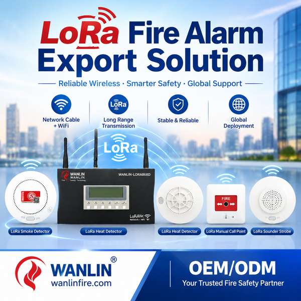 Détecteur de fumée LoRa pour Singapour Acheteurs: Export d'alarme d'incendie LoRaWAN par l'usine chinoise Wanlin-Centre de produits-Wanlin Équipement Incendie-Détecteurs de fumée et de monoxyde de carbone