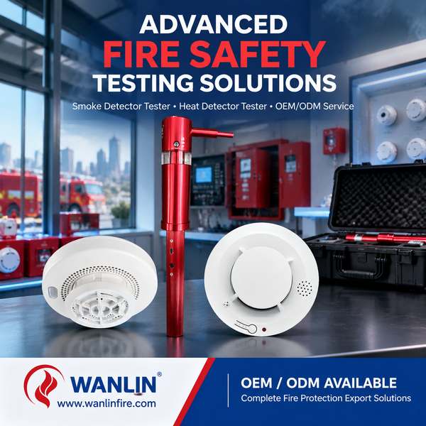 WFT-600 multi-criteria detector tester for smoke heat and CO multi-sensor detectors for Philadelphia Fire Testing