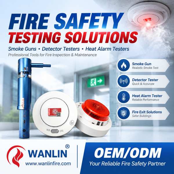 WFT-600 multi-criteria detector tester for smoke heat and CO multi-sensor detectors for Philadelphia Fire Testing