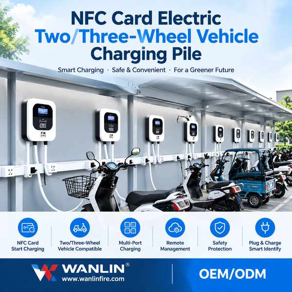 RFID Enabled EV Charging Socket Outlet - Wanlin Fire NFC EV Charger OEM Manufacturer in China Best RFID Enabled EV Charging Socket Outlet Manufacturer | Medan, Indonesia - CE RoHS Wanlin