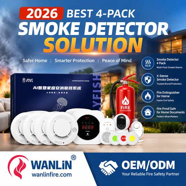 Smart Building Fire Safety 4-pack retail carton for Philadelphia, United States