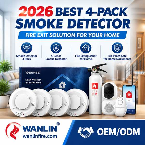 4-Pack Sealed Lithium Battery Smoke Alarm - Wanlin Fire 4-Pack Smoke Alarm OEM Manufacturer in China Best 4-Pack Sealed Lithium Battery Smoke Alarm Manufacturer | Vancouver, Canada - CE RoHS Wanlin