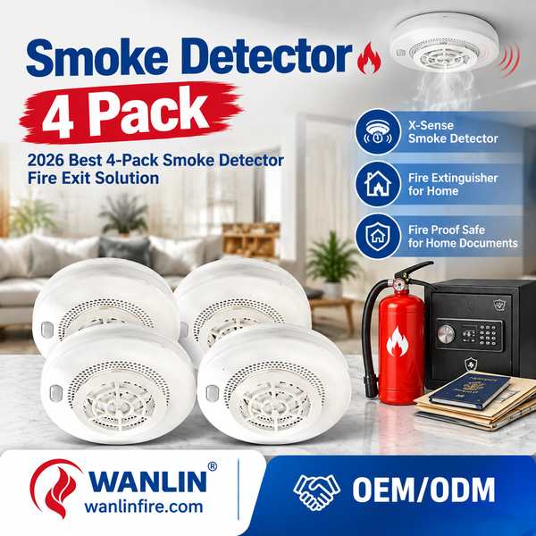 Home Safety Alarm 4-pack retail carton for Philadelphia, United States