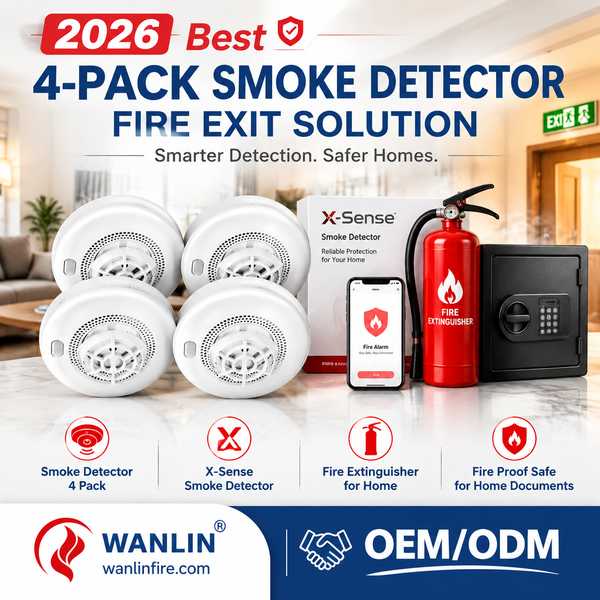 4-Pack Triple Sensor Smoke Alarm - Wanlin Fire 4-Pack Smoke Alarm OEM Manufacturer in China Best 4-Pack Triple Sensor Smoke Alarm Manufacturer | Manchester, United Kingdom - CE RoHS Wanlin
