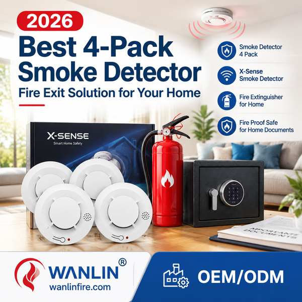 4-Pack Combination Smoke and CO Alarm - Wanlin Fire 4-Pack Smoke Alarm OEM Manufacturer in China Best 4-Pack Combination Smoke and CO Alarm Manufacturer | Dubai, United Arab Emirates - CE RoHS Wanlin