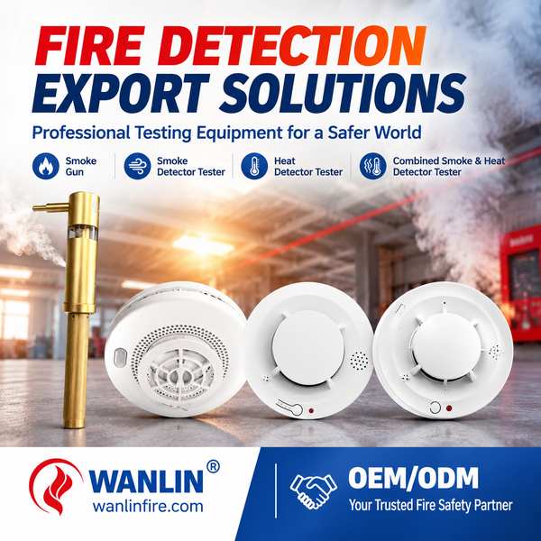 Tester numérique de fumée pour les acheteurs du Qatar: Tester détecteur de feu Exporté par Wanlin China Factory