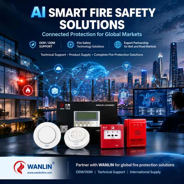 WANLIN-260 Home Fire Safety Package (WiFi) — CE, EN 54 Certified, Factory Direct Wireless Fire Alarm for High-rise Building fire protection equipment for Makassar, Indonesia