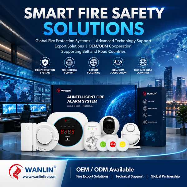 WANLIN carbon monoxide detector for Casablanca Buyers: Wanlin Fire Full Product Line Wireless Communication Technology and Belt and Road Export from Wanlin China Factory